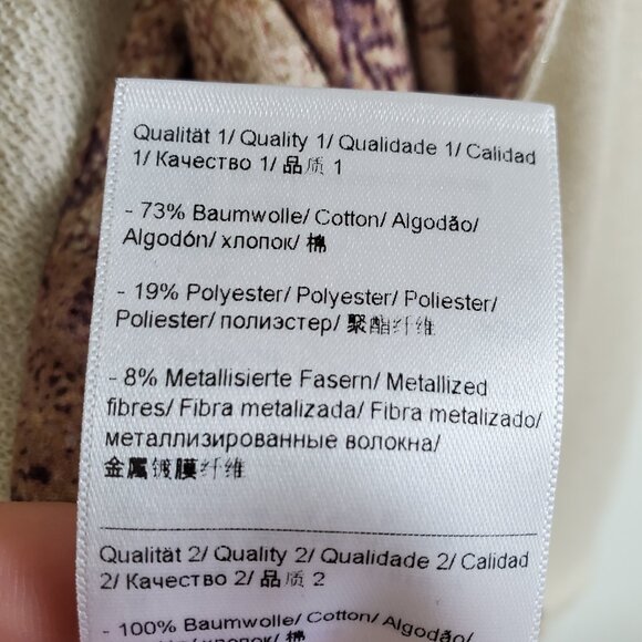 ESCADA SPORT Asymmetric Zip Jacket Blazer Cotton Metallic Women's 34 EU, XS US - Picture 12 of 16